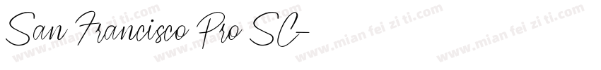 San Francisco Pro SC字体转换